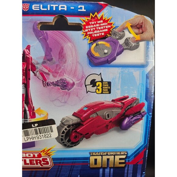Transformers One Robot Battlers Elita-1 Figure 3-Step Conversion Toy 6+ Age - Picture 6 of 6